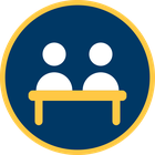 Two people at a table
